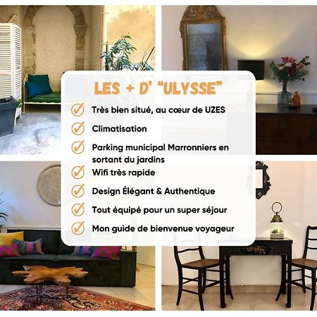 Ulysse, Appartement Spacieux Au Centre Historique D'Uzes En Rez-De-Chaussee Avec Exterieur, Proche Parking Des Marroniers Eksteriør bilde